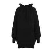 Zwarte Trui met Gerimpelde Hals Simone Rocha , Black , Dames