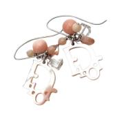 Pre-owned Plastic earrings Dior Vintage , Pink , Dames