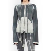 Grijze Raze Hoodie met Voorplooien Knwls , Gray , Dames