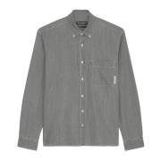 Gewone denim overhemd Marc O'Polo , Gray , Heren