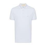 Blauw Piqué Polo Shirt Etro , Blue , Heren