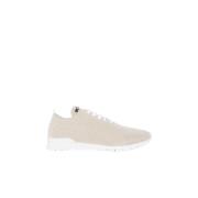 Beige Gebreide Cashmere Sneakers Kiton , Beige , Dames