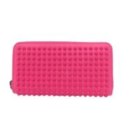 Pre-owned Leather wallets Christian Louboutin Pre-owned , Pink , Dames