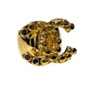 Pre-owned Metal chanel-jewelry Chanel Vintage , Yellow , Dames