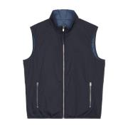 Omkeerbaar gewatteerd vest normaal Marc O'Polo , Blue , Heren