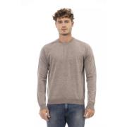 Crewneck Sweater, Grijs, Regular Fit Alpha Studio , Beige , Heren