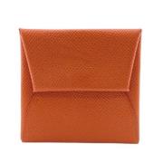 Pre-owned Leather wallets Hermès Vintage , Brown , Unisex