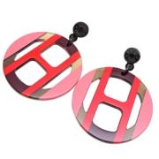 Pre-owned Fabric earrings Hermès Vintage , Multicolor , Dames