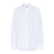 Witte Katoenen Handtekening Shirt TotêMe , White , Dames