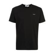 Gebreid T-shirt voor mannen Comme des Garçons Play , Black , Heren