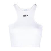 Witte Topkleding voor Vrouwen Ss24 Off White , White , Dames