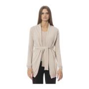 Trend Cardigan met Riem en Veren Baldinini , Beige , Dames