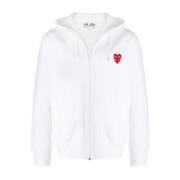 Stijlvolle Heren Sweatshirt Comme des Garçons Play , White , Heren