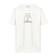 Gestreept T-shirt Iceberg , White , Heren