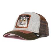 Grijze Uil Trucker Cap Goorin Bros , Multicolor , Heren