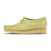 Originals Wallabee Suede Schoenen Clarks , Green , Dames