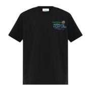 Bedrukt T-shirt Casablanca , Black , Heren