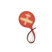 Leren Sleutelhanger Dames Accessoires Trussardi , Red , Unisex