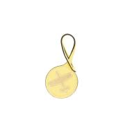 Leren Sleutelhanger Dames Accessoires Trussardi , Yellow , Unisex