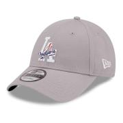 Dodgers Team Logo Infill 9Forty Cap New Era , Gray , Heren