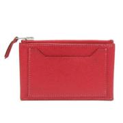 Pre-owned Leather wallets Hermès Vintage , Red , Dames