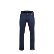 Diepblauwe Denim 5-Pocket Broek Moorer , Blue , Heren