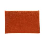 Pre-owned Leather wallets Hermès Vintage , Brown , Dames