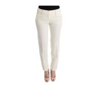 Witte Regular Fit Broek Ermanno Scervino , White , Dames