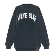 Logo Sweatshirt Anine Bing , Gray , Dames