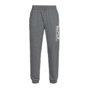 Sweatpants met logo Emporio Armani EA7 , Gray , Heren