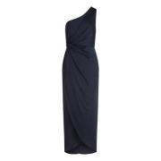 Elegante Avondjurk met Ruches vera mont , Blue , Dames