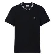 Th7488-00-031 T-shirt Lacoste , Black , Heren