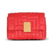 1945 Zachte mini tas in gewatteerd leer Balmain , Red , Dames