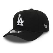 Zwarte Dodgers Stretch Snapback Pet New Era , Black , Heren