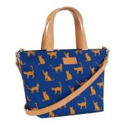 Blauwe Katten Shopper Tas Gallo , Multicolor , Dames