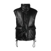 Zwarte Vest Elegante Stijl Nanushka , Black , Heren