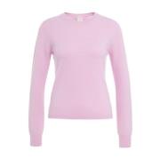 Rose Cashmere Sweater Aw24 MVM , Pink , Dames