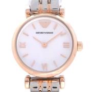 Pre-owned Stainless Steel watches Armani Pre-owned , White , Dames