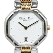 Pre-owned Stainless Steel watches Dior Vintage , White , Dames