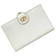 Pre-owned Leather wallets Gucci Vintage , White , Dames