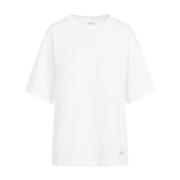 Witte Basic T-Shirt Saint Laurent , White , Heren