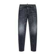 Stijlvolle Herenbroeken voor Herfst Dsquared2 , Gray , Heren