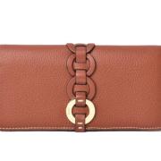 Pre-owned Leather wallets Chloé Pre-owned , Brown , Dames