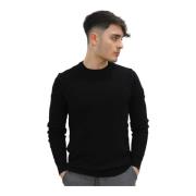 Ronde Hals Trui Gaudi , Black , Heren