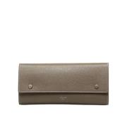 Pre-owned Leather wallets Celine Vintage , Gray , Dames