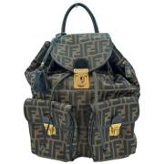 Pre-owned Canvas shoulder-bags Fendi Vintage , Brown , Dames