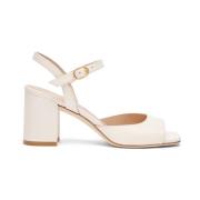 Block Sandal Outfit Verhogen Moderne Stijl Stuart Weitzman , White , D...