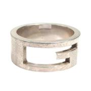 Pre-owned Silver rings Gucci Vintage , Gray , Dames