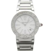 Pre-owned Stainless Steel watches Bvlgari Vintage , White , Heren