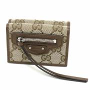 Pre-owned Canvas wallets Gucci Vintage , Beige , Dames